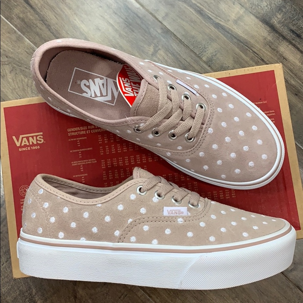 VANS AUTHENTIC PLATFORM SUEDE POLKA DOT WMNS - Picture 2 of 16